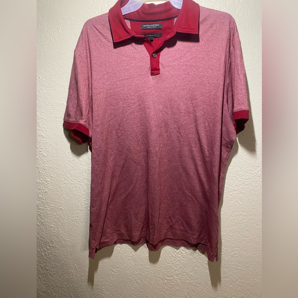Banana Republic Maroon Polo Shirt